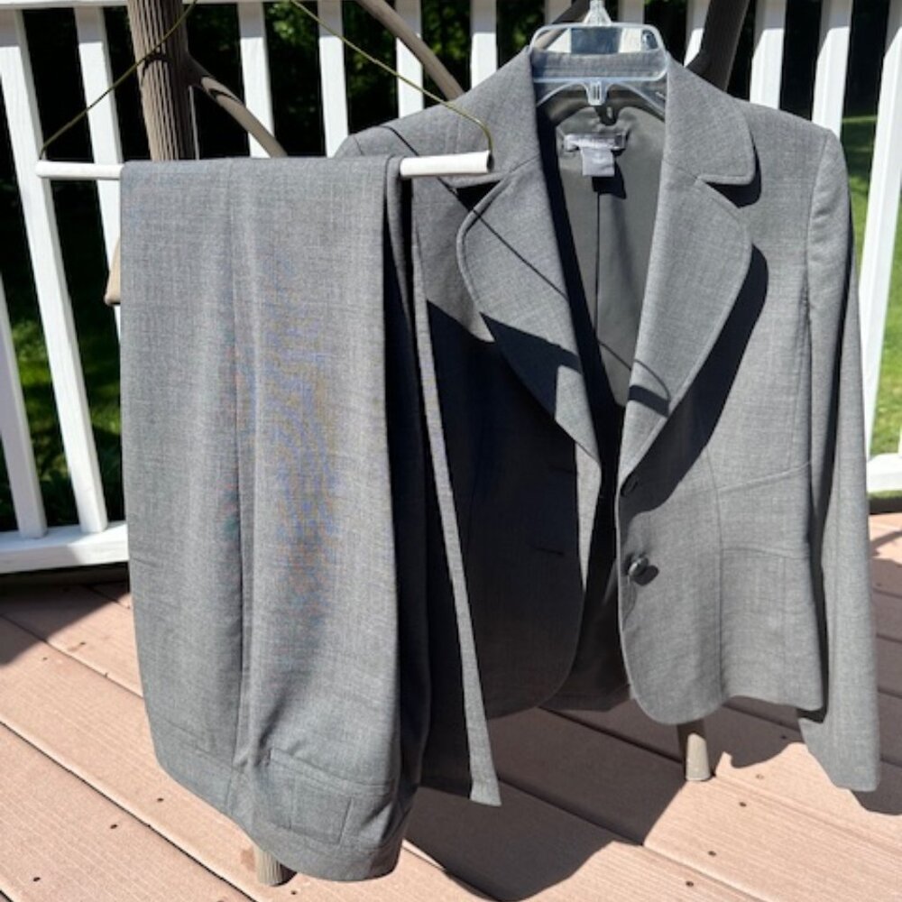 Gray Ann Taylor Suit